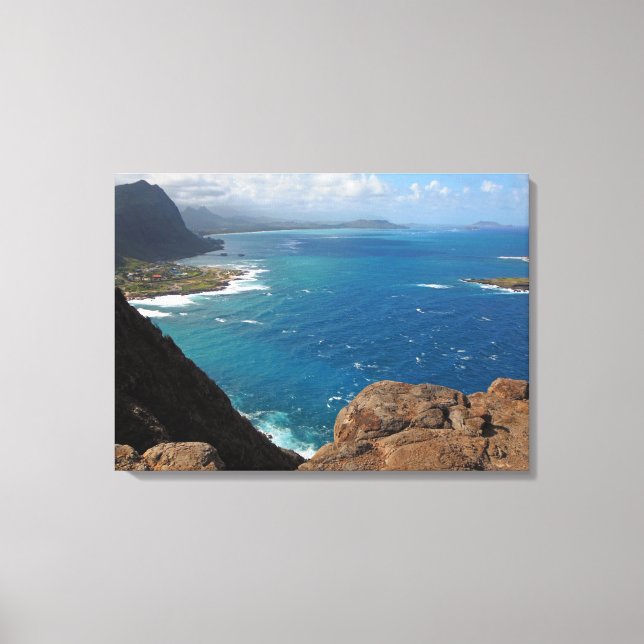 Makapuu Beach Canvas Print (Front)