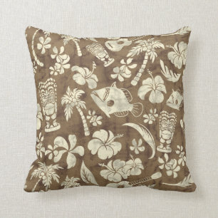 Makapuu Beach Hawaiian Batik Coussins Carrés