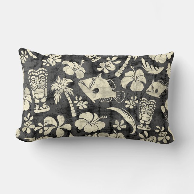 Makapuu Beach Hawaiian Batik Lumbar Pillows (Front)