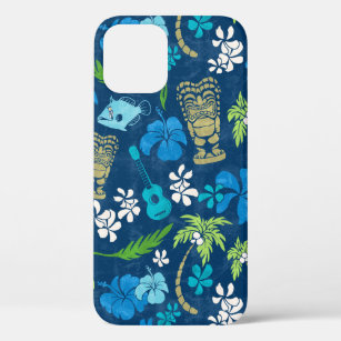 Makapuu Beach Hawaiian Batik Navy iPhone 12 Pro Case