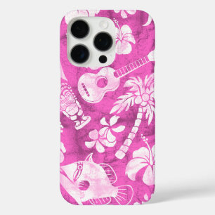 Makapuu Beach Hawaiian Batik Pink iPhone 16 Pro Case