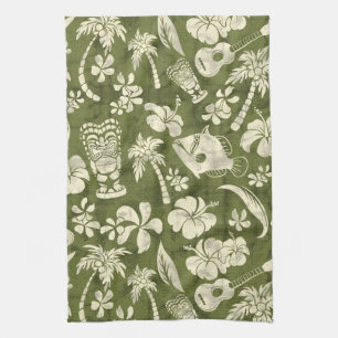 Makapuu Beach Hawaiian Batik Serviette de cuisine