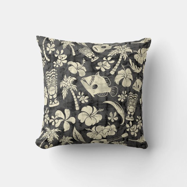 Makapuu Beach Hawaiian Batik Square Pillows (Front)