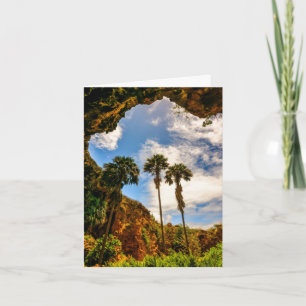 Makauwahi Cave Palm Trees, Kauai, Hawaii Note Card