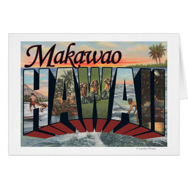 Makawao, Hawaii - Large Letter Scenes (Front Horizontal)