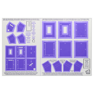make 2 washable fabric no sew iris photo frames