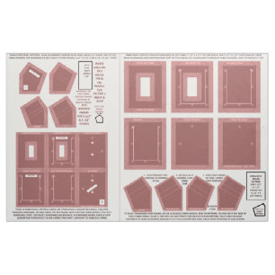 make 2 washable fabric no sew marsala photo frames
