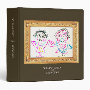 Make a Art book of Your Kid's ArtWorks Frame Binder