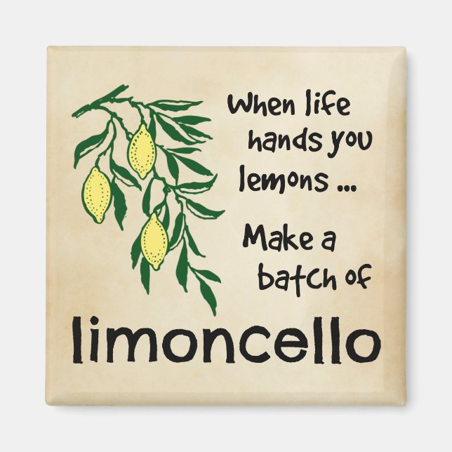 Make a Batch of Limoncello Lemon Liqueur Magnet (Front)