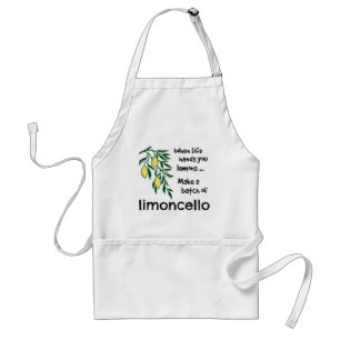 Make a Batch of Limoncello Lemon Liqueur Standard Apron