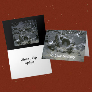 Make a Big Splash Stylish Fun Birthday Card