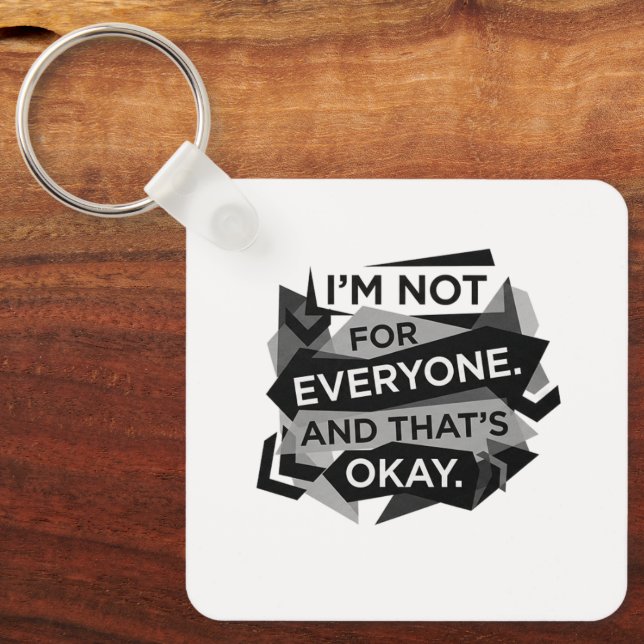 Make a bold statement with this modern keychain (Front)