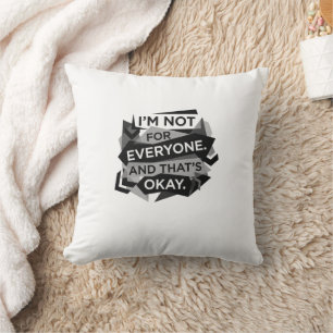 Make a bold statement with this modern throw pillow