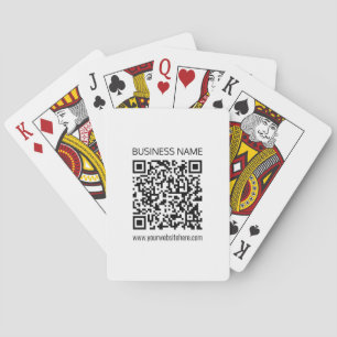 Make a Business QR Code Instantly & Editable Text Playing Cards
