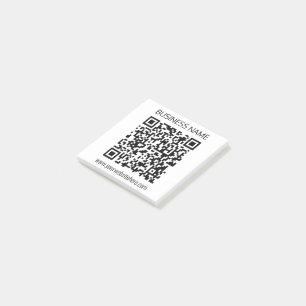 Make a Business QR Code Instantly & Editable Text Post-it Notes