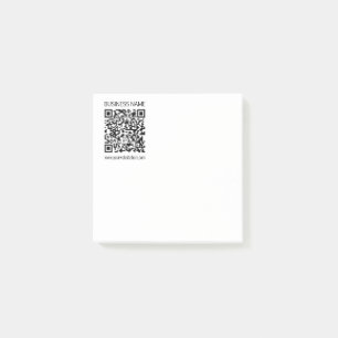 Make a Business QR Code Instantly & Editable Text Post-it Notes