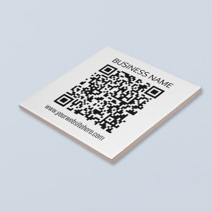 Make a Business QR Code Instantly & Editable Text Tile
