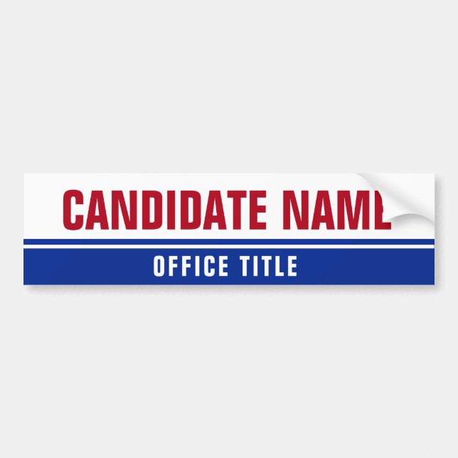 Make a Campaign Bumper Sticker (Front)