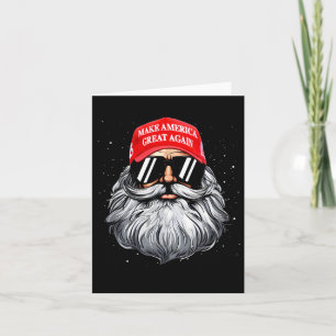 Make A Christmas Great Again Funny Xmas Trump Sant Card