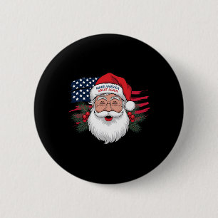 Make A Christmas Great Again Xmas Trump Mega Pajam 2 Inch Round Button