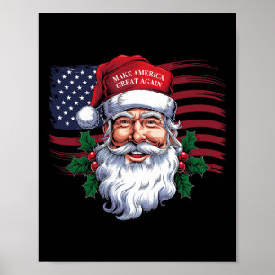 Make A Christmas Great Again Xmas Trump Mega Pajam Poster
