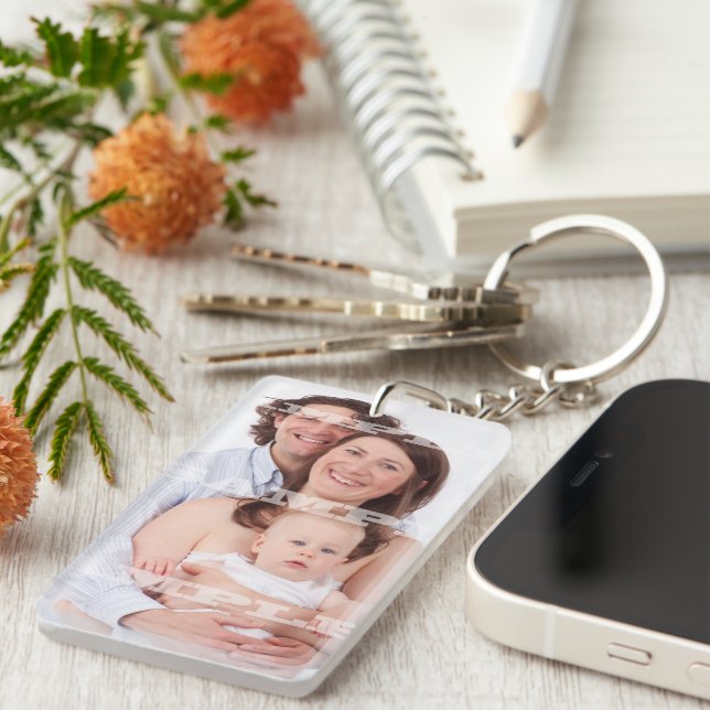 Make a custom personalized made for you keychain (Front Right)