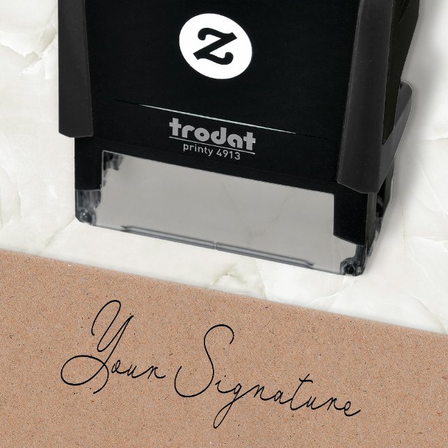Make a Custom Signature Self-Inking Rubber Stamp (Creator Uploaded)