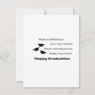 Make a Difference on a Graduation Holiday Card