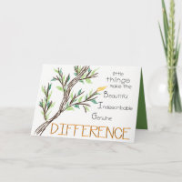 Make a Difference Thank You Card
