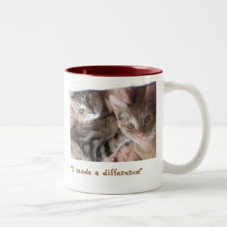 "Make a difference" Two-Tone Coffee Mug