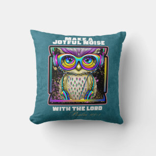Make a Joyful Noise Christian Faith Throw Pillow