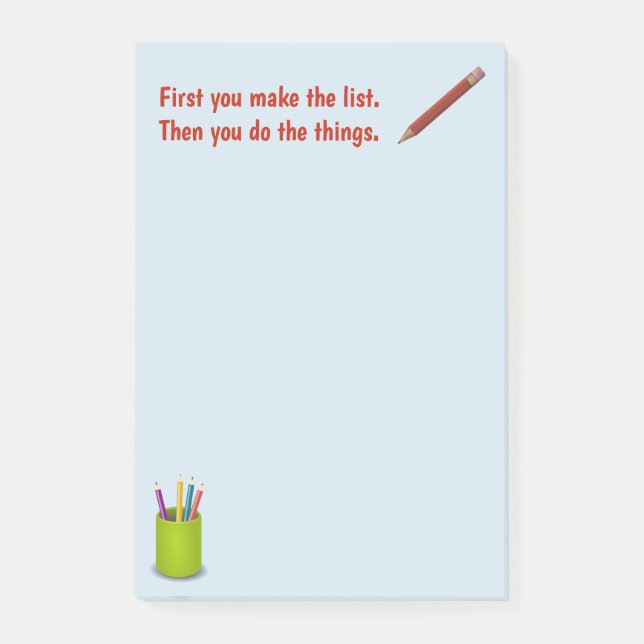 Make A List Notepad (Front)