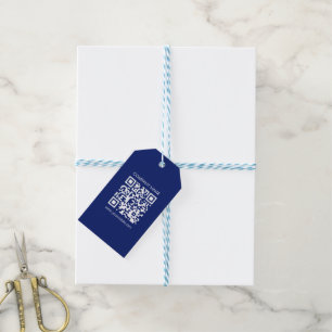 Make a QR code instantly   Modern simple design Gift Tags