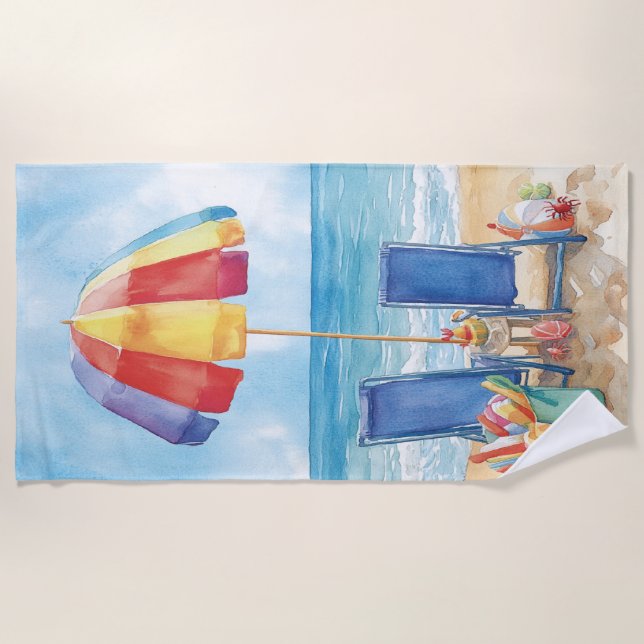 Make a Splash Beach Towel (Front)