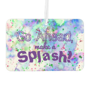 Make a Splash Fun Watercolor Paint Splatter Air Freshener