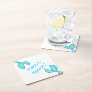 Make a Splash! Mermaid Paper Coasters