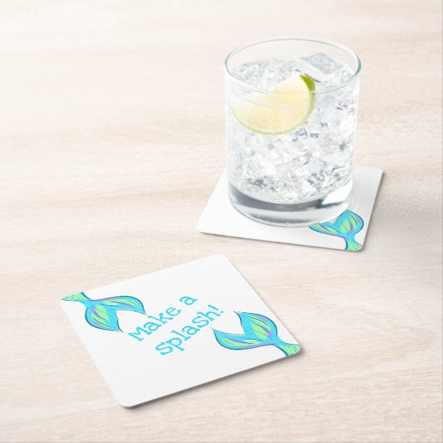 Make a Splash! Mermaid Paper Coasters (Insitu)