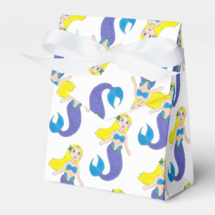 Make a Splash Swimming Mermaid Birthday Party Favor Box