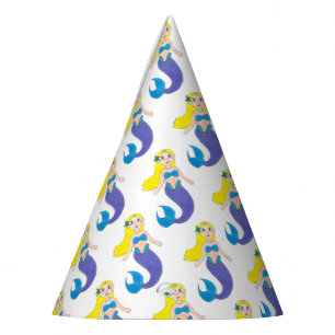 Make a Splash Swimming Mermaid Birthday Party Hat