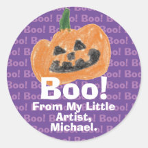 Make a Treasure By Your Kid's Art Work | Pumpkin