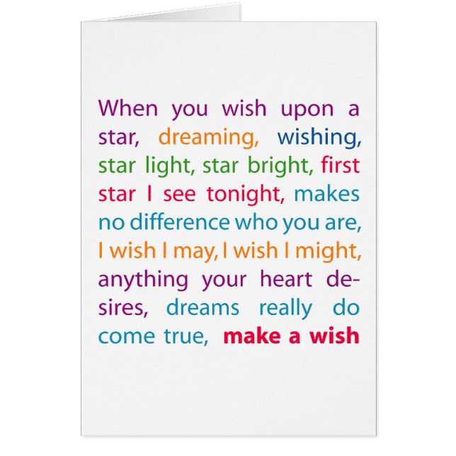 Make a Wish (Front)