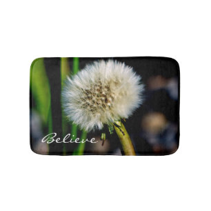 Make a Wish, Believe, Dandelion Bath Mat