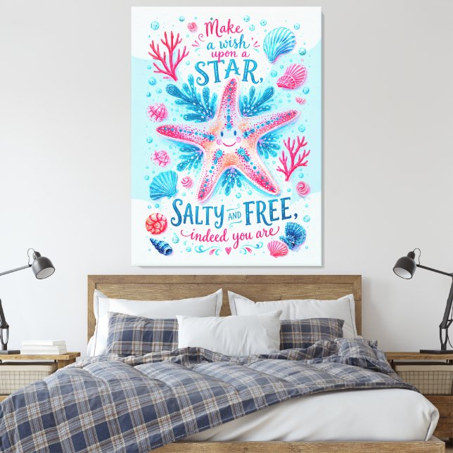 Make a Wish  Canvas Print (Insitu(Bedroom))