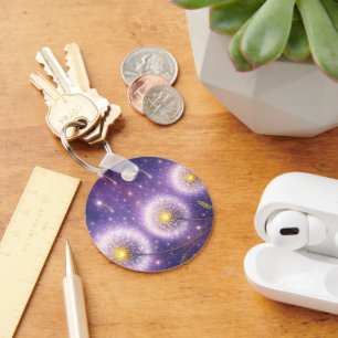make a wish dandelion dreams wishing flowers keychain