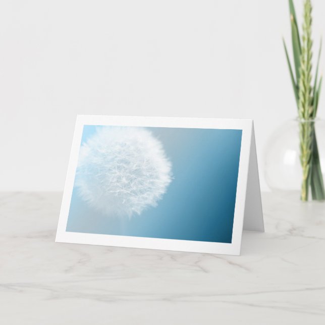 Make A Wish Dandelion Greeting Card (Front)