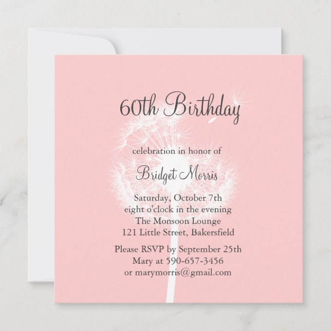 Make a Wish Invitation (Front)