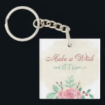 Make a Wish Keychain | Floral Cute Accessory<br><div class="desc">A small but meaningful accessory with a soft floral design. Perfect for keys,  bags,  or as a simple gift.</div>