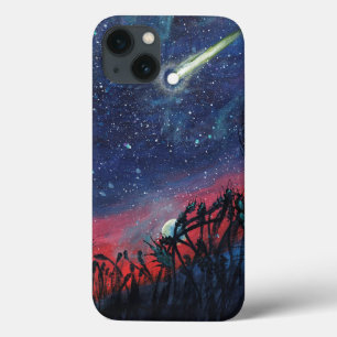 Make a Wish on a Shooting Star Illustration iPhone 13 Case