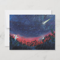 Make a Wish on a Shooting Star Illustration
