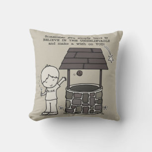 Make a Wish on You! Throw Pillow